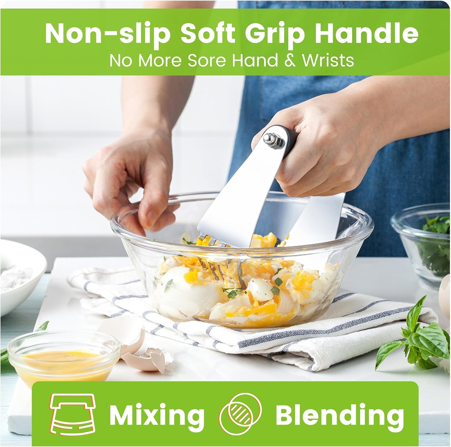 - Dough Blender and Pastry Cutter, Stainless Steel Nut, Pie, Pastry and Dough Cutter and Scraper, Multipurpose Baking Tools with Soft Grip Handles, Black