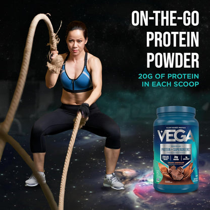 Protein + Supergreens - 20G Plant-Based Protein, Chocolate, 25 Servings, Real Greens & Veggies, n Keto, 0G Added Sugar, Non-Gmo, Gluten Free, Dairy Free, 1.8Lbs (Packaging May Vary)